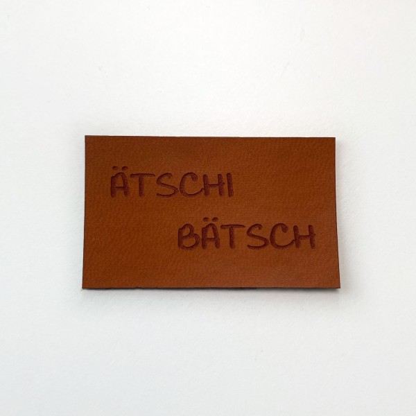 Kunstleder Label Ätschi Bätsch