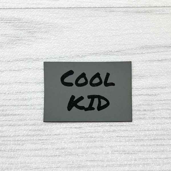 Kunstleder Label Cool Kid GRAU