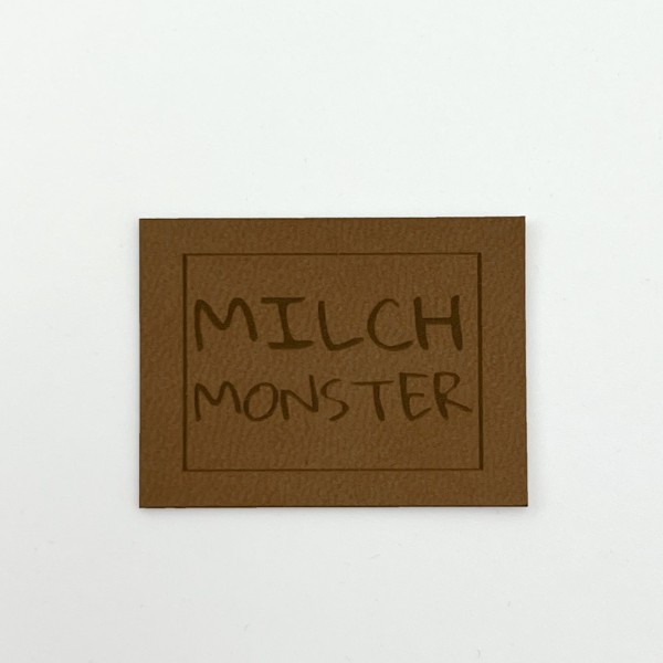 Kunstleder Label Milchmonster