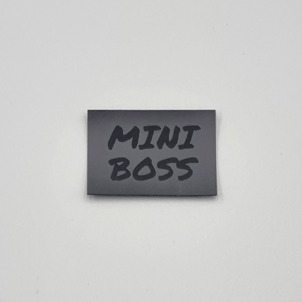 Kunstleder Label Mini Boss 5 x 3,5 cm