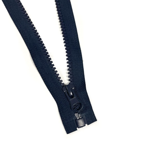 Krampenschienen Reißverschluss Teilbar 60 cm Marineblau