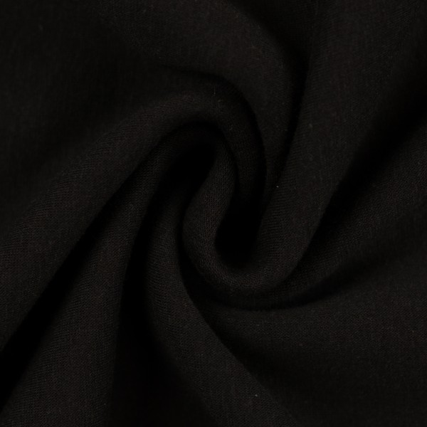 Jerseystoff Schwarz 50 x 80 cm Stück