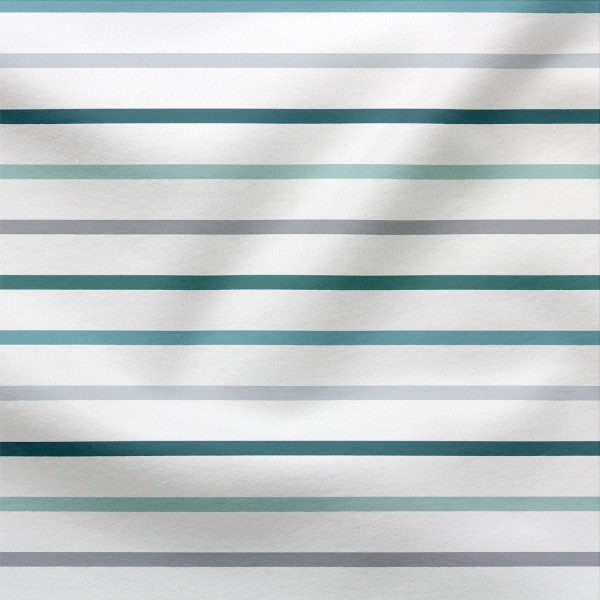 Jerseystoff Digitaldruck Ocean Stripes